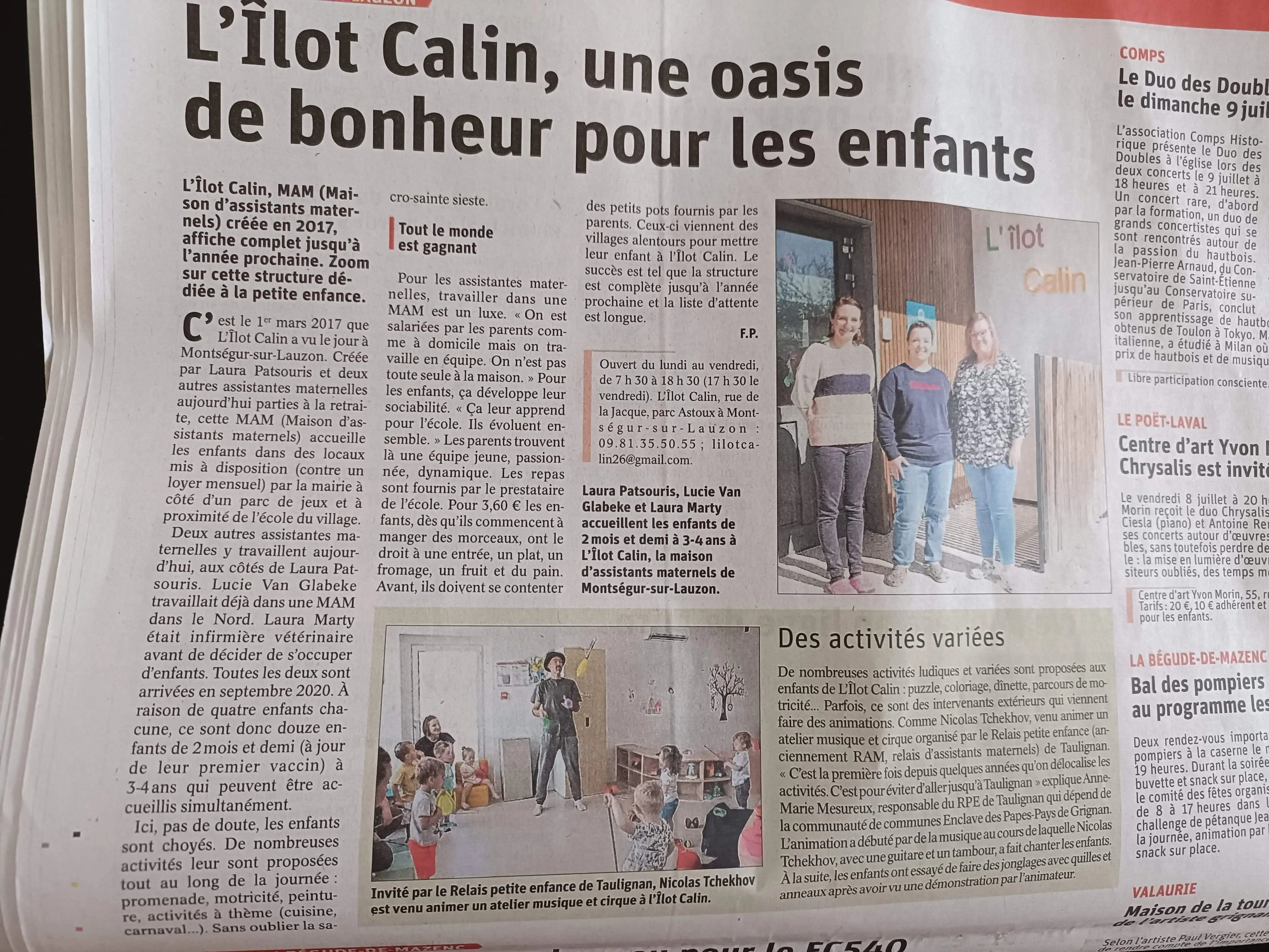 Article de presse 1